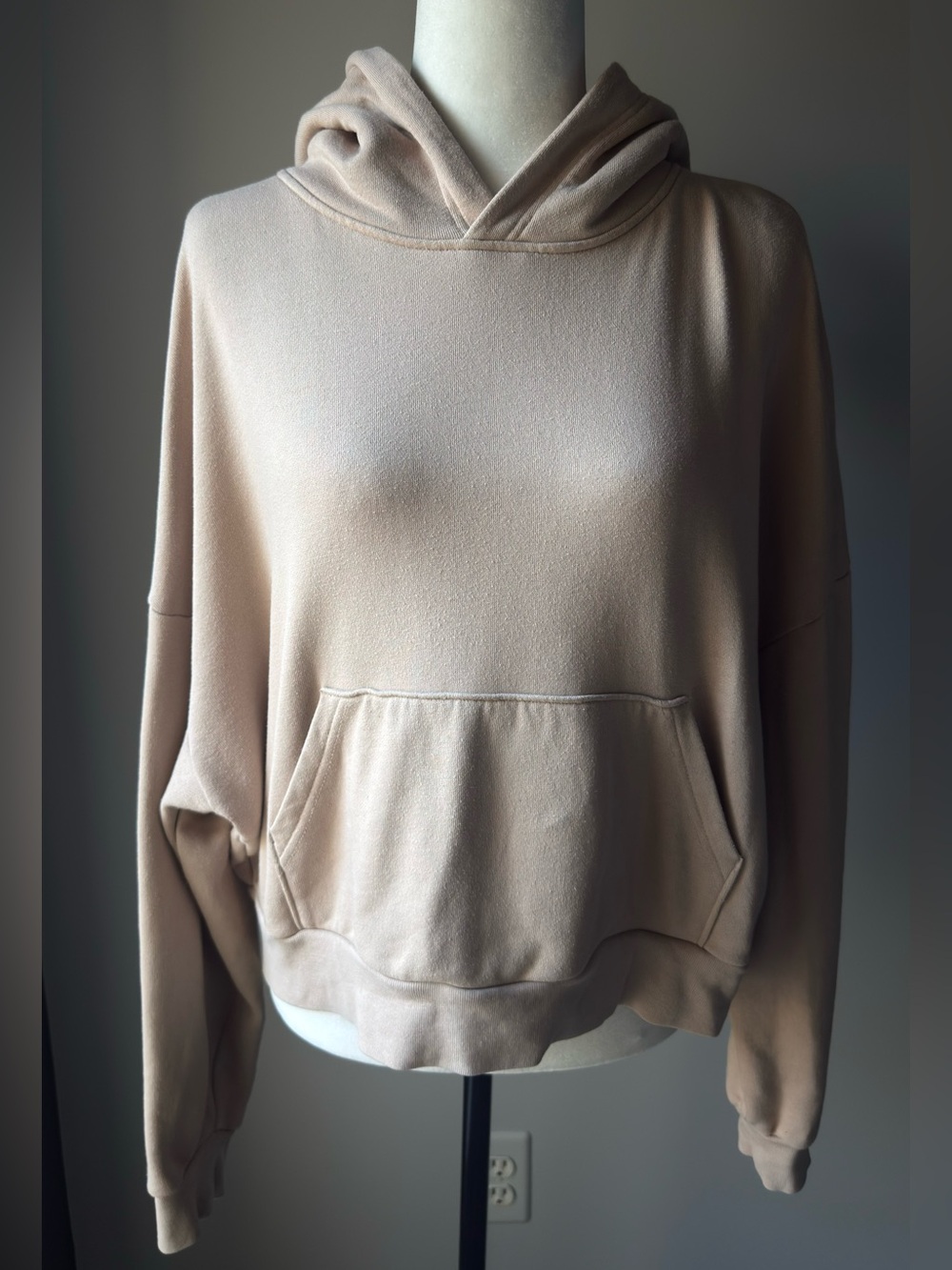 OAK + FORT Neutral Beige Hooded Women's Sweater